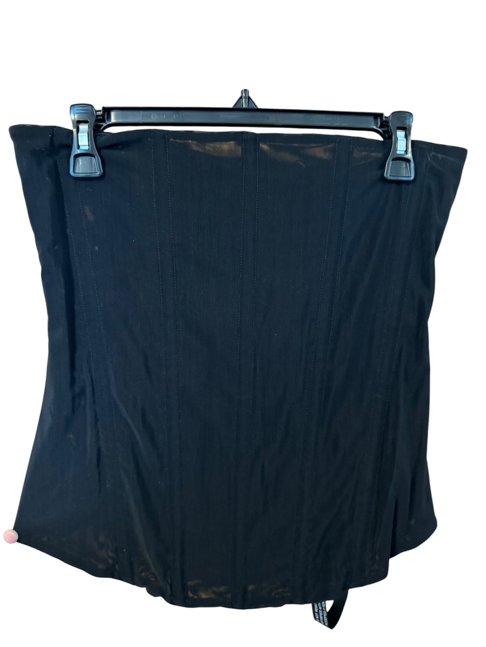 Women's Black Mesh Corset- Classic Minimal Design